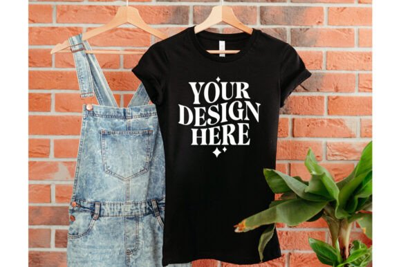 Bella Canvas 6004 Black Mockup: Essential Graphics for Product Mockups
