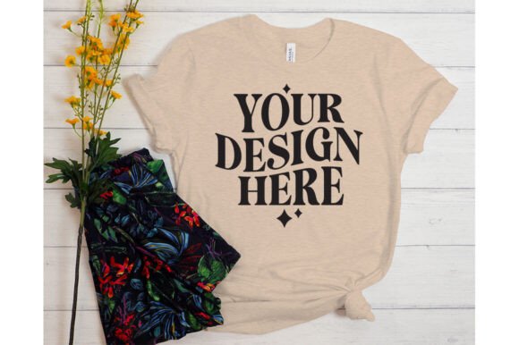 Bella Canvas Heather Dust Mockup: Essential Graphics