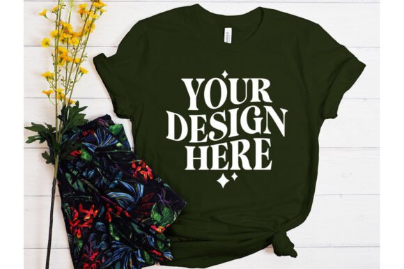 Bella Canvas Olive Mockup: Premium Graphics for Product Mockups