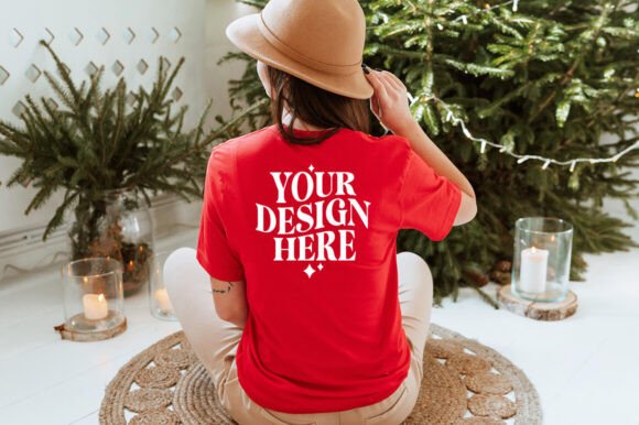 Christmas Bella Canvas 3001 Mockup 26: Graphics & Product Mockups