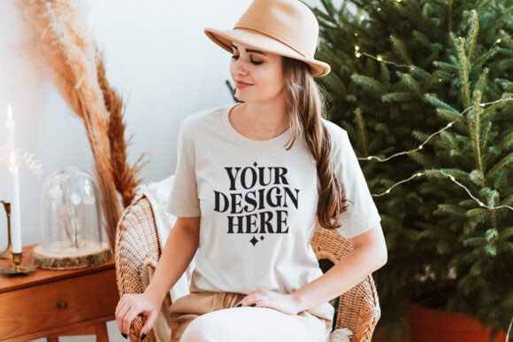 Christmas Bella Canvas 3001 Mockup 30: Graphics & Product Mockups