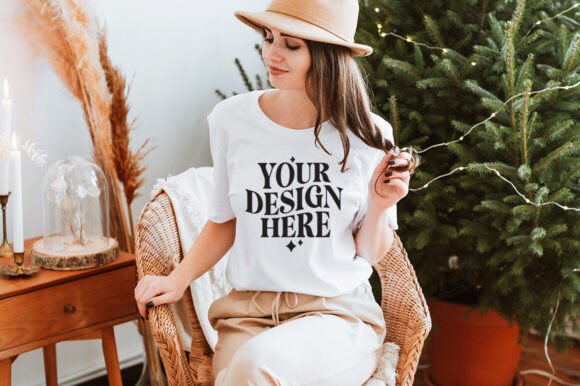 Christmas Bella Canvas 3001 Mockup 32