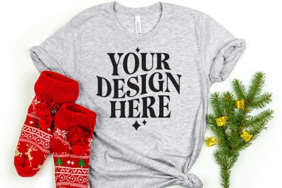 Christmas Bella Canvas 3001 Mockup Athle: Graphics for Product Mockups