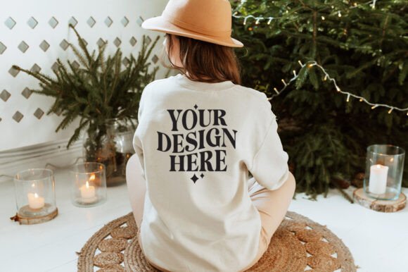 Christmas Gildan 18000 Mockup 19: Graphics & Product Mockups