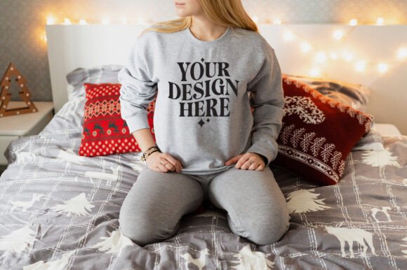 Christmas Gildan 18000 Mockup 34: Premium Graphics