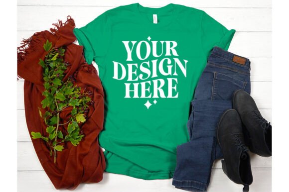 Fall Bella Canvas 3001 Mockup 20: Graphics & Product Mockups