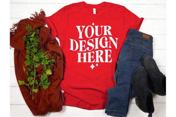 Fall Bella Canvas 3001 Mockup 35: Essential Graphics for Product Mockups