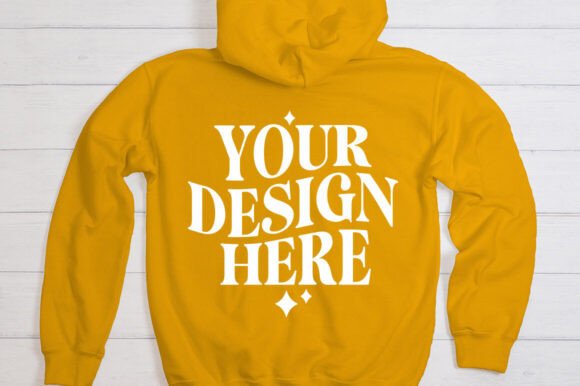 Gildan 18500 Gold Hooded Mockup Review