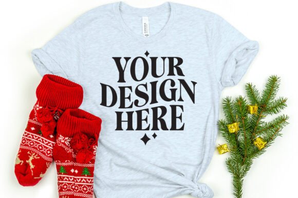 Review: Christmas Bella Canvas 3001 Mockup Ice B for Designers